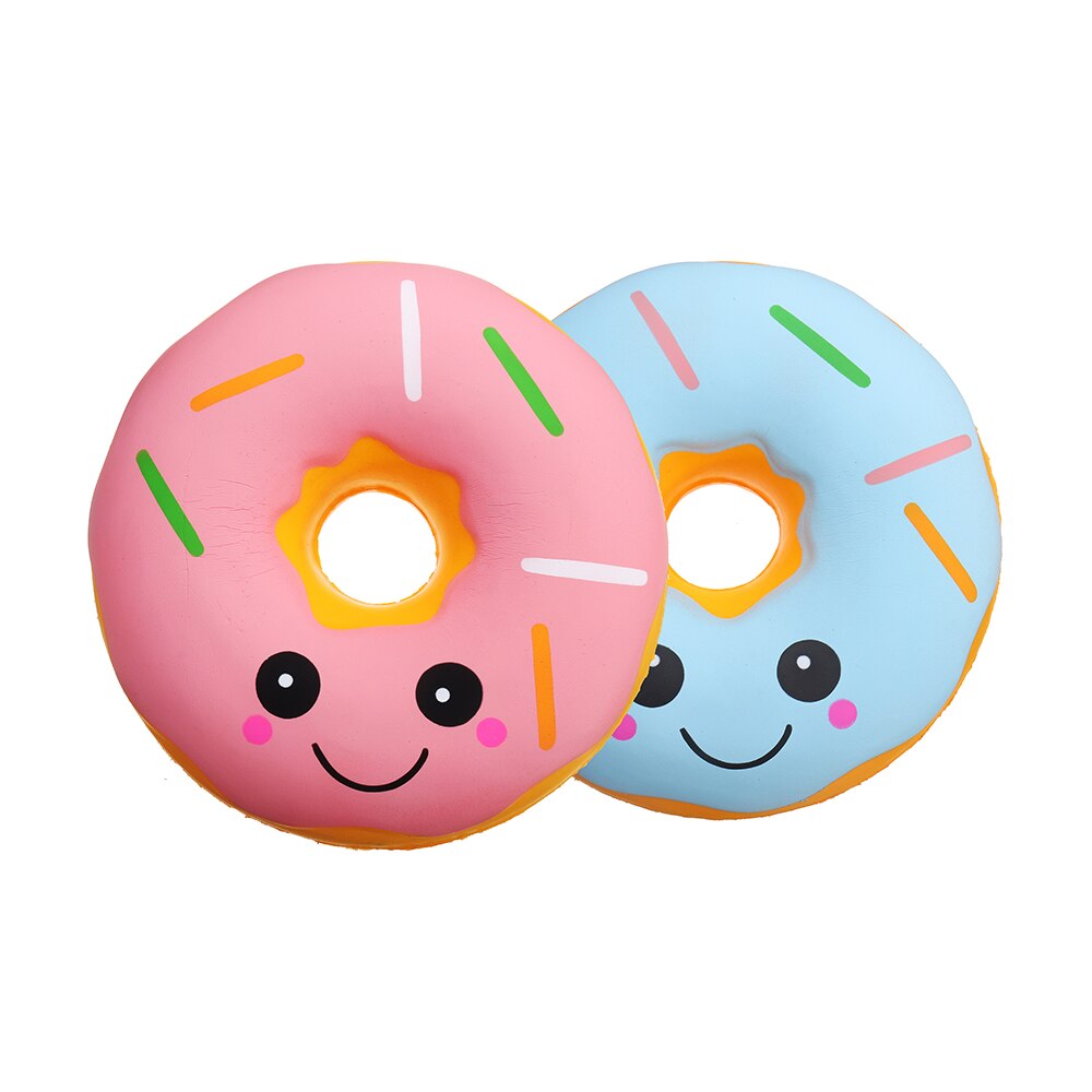 25cm Big Squishy Jumbo Squishy Cute Kawaii Soft Large Donut Squeeze Squishi Slow Rising Toy for Children Relieves Stress Anxiety