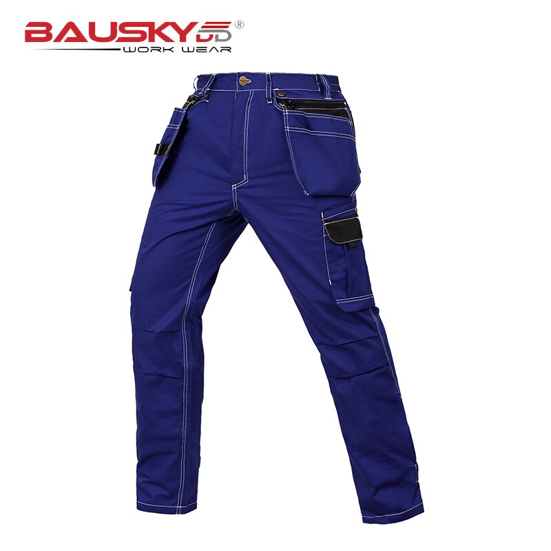Bauskydd Lichtgewicht Zomer Werk Broek Elektricien Cargo Broek Mannen Met Multi Zakken Werken Mants Mannen Werkkleding Lange Broek