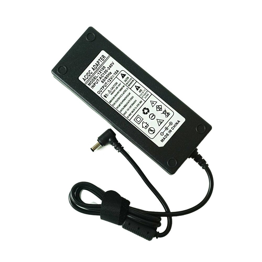 12V10A AC 100V-240V Converter power Adapter DC 12V 10A Power Supply EU/US/UK Plug DC 5.5*2.5mm LED light power adapte