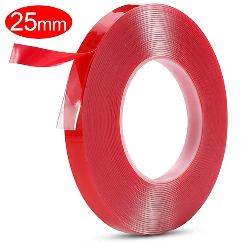 extra starkes doppelseitiges Klebeband, Acryl, transparent, keine Spuren, robustes Klebeband für Zuhause, Büro, Auto, feste Aufkleber: Gelb