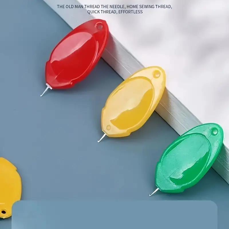 Paquet multiple de fils-aiguilles pour machines à coudre et couture à la main-ensemble d'outils de guidage de fil de couleurs assorties faciles à utiliser pour les personnes âgées