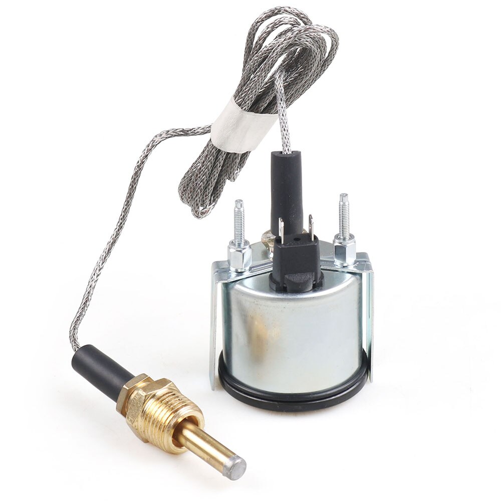 2 &quot; 52mm mekanisk vattentempmätare 40-130 ℃ /110-265 ℉ vattentemperatur 12v tempmätare gul ljus bilmätare med sensor npt 1/2