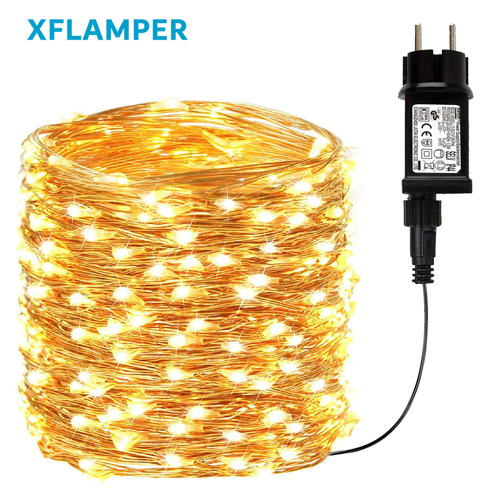 100M 1000led Warm Wit Kerstverlichting Buiten Waterdicht Buigbare Indoor Kerstfeest Bruiloft Tuin Decoratie