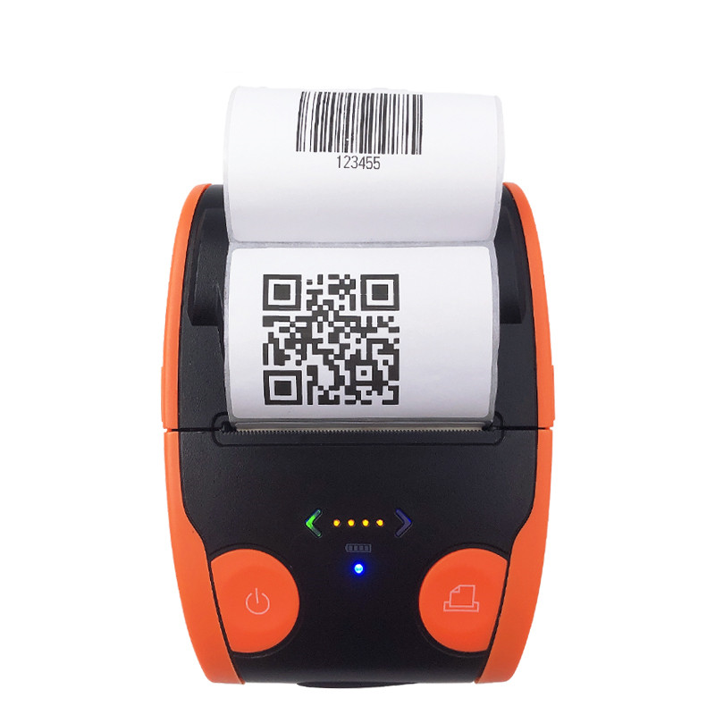 Thermische Printer Ontvangst Label Barcode Bluetooth Draadloze 58 Mm Bill 1D 2D Qr Code Barcode Afdrukken Ios Android windows
