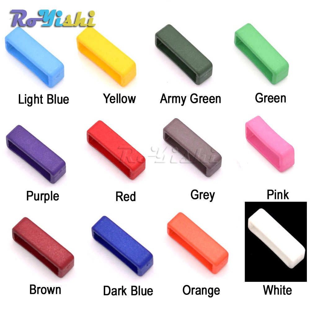 12pcs/pack 5/8"(17mm) Colorful Belt Loop Keeper for Dog Collar Harness Backpack Straps