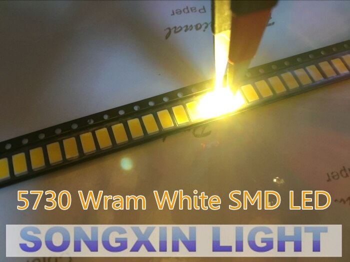 200 pièces SMD 5630 led 5730 SMD led s lampe led Diodes blanc/blanc /rouge/vert/bleu/jaune/bleu glace/uv-violet/rose/Orange