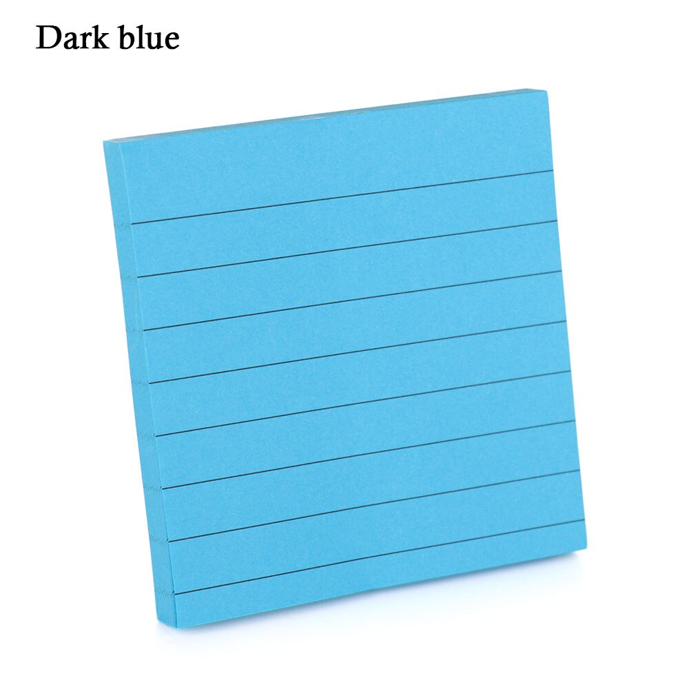 1PC About 80 Pages Office Sticky Notes Memo Pad Bookmark Memo Sticker Paper Adhesive Diary Marker Stationery: dark blue