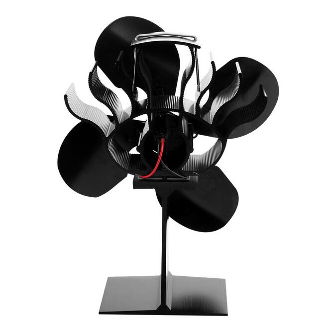 4 blade brændeovn øko ventilator komfur pejs ild varmedrevet cirkulationsblæser