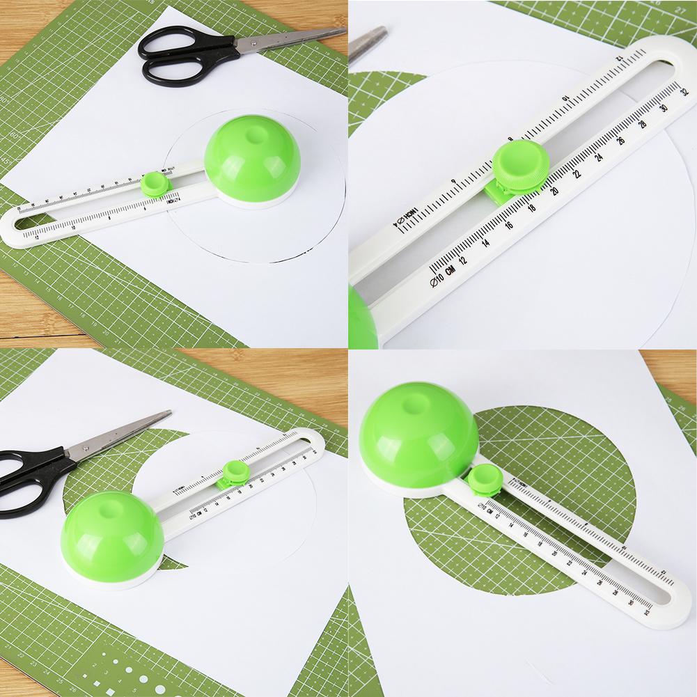 Round Cutting Knife Patchwork Compass Circle Cutter Paper Scrapbooking Cutters Cutting Machine Cards Cutters Office Supplies
