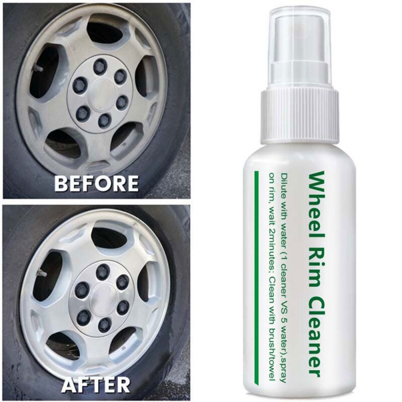 50ml Automobile Wheel Hub Cleaner Steel Ring Cleaner Practical Automobile Scratch Repair Kit Rust Remover Metal Polishing Agent