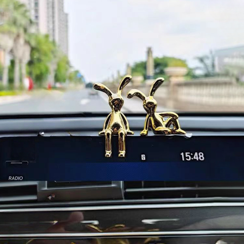 Auto-interieur Decoratie Cartoon Dier Middenconsole Decoratie Persoonlijkheid Kamer Eettafel Bureau Decoratie Interieur Decor: Paars