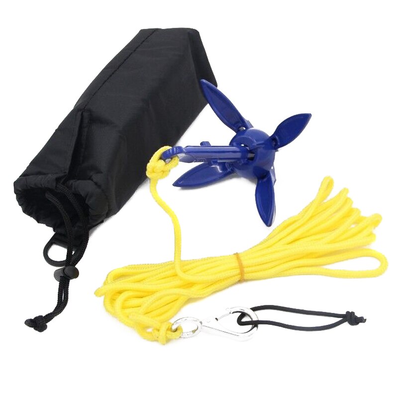 Kit d'ancrage pliable en aluminium avec corde, pour canoë Kayak petit bateau f-best