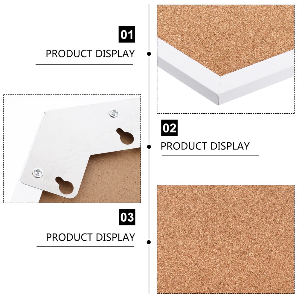 Durable Cork Bulletin Board Notice Board Cork Display Board Hexagon Memo Board