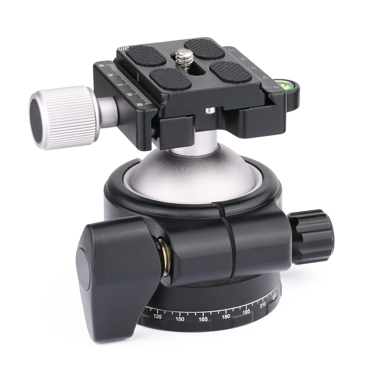 Updated EB46S Metal Tripod Ball Head Low Profile Tripod Head Panoramic Lower Gravity Center Max Load 25kg/55.1lbs