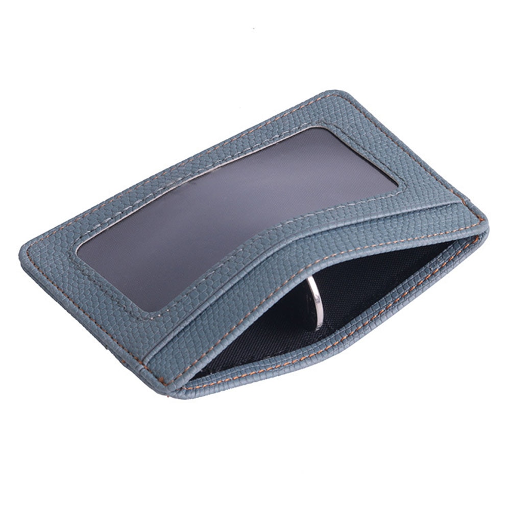 Women Men PU Leather Bank ID Card Wallet Holder Durable Slim Simple Travel Business Case With Purse Card Holder