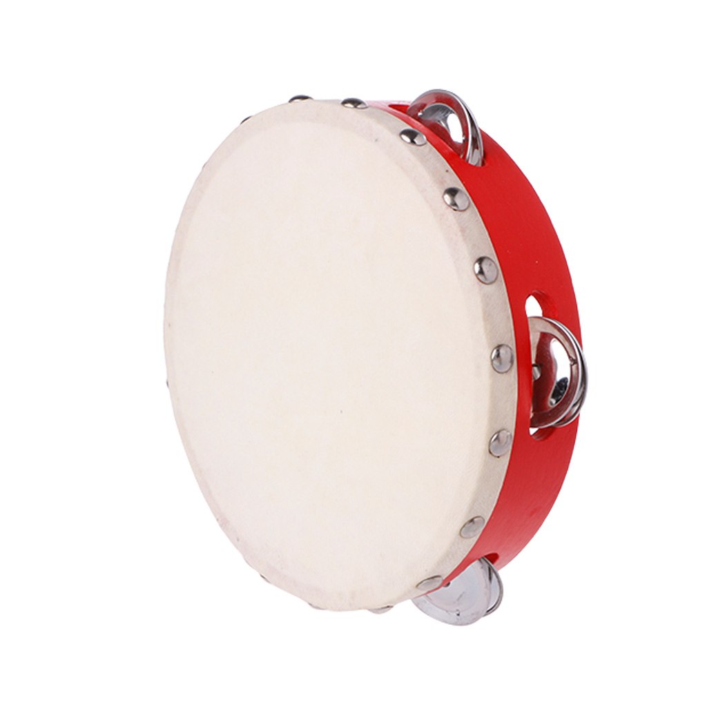 Tambourine Drum Hand Held Bell Percussion Tambourines Bells Jingles Musical Toy