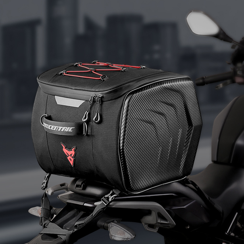 Motocentric waterdichte motorhelmtas Multifunctionele motorfiets achterbanktas Motortas met hoge capaciteit Ruiterrugzak