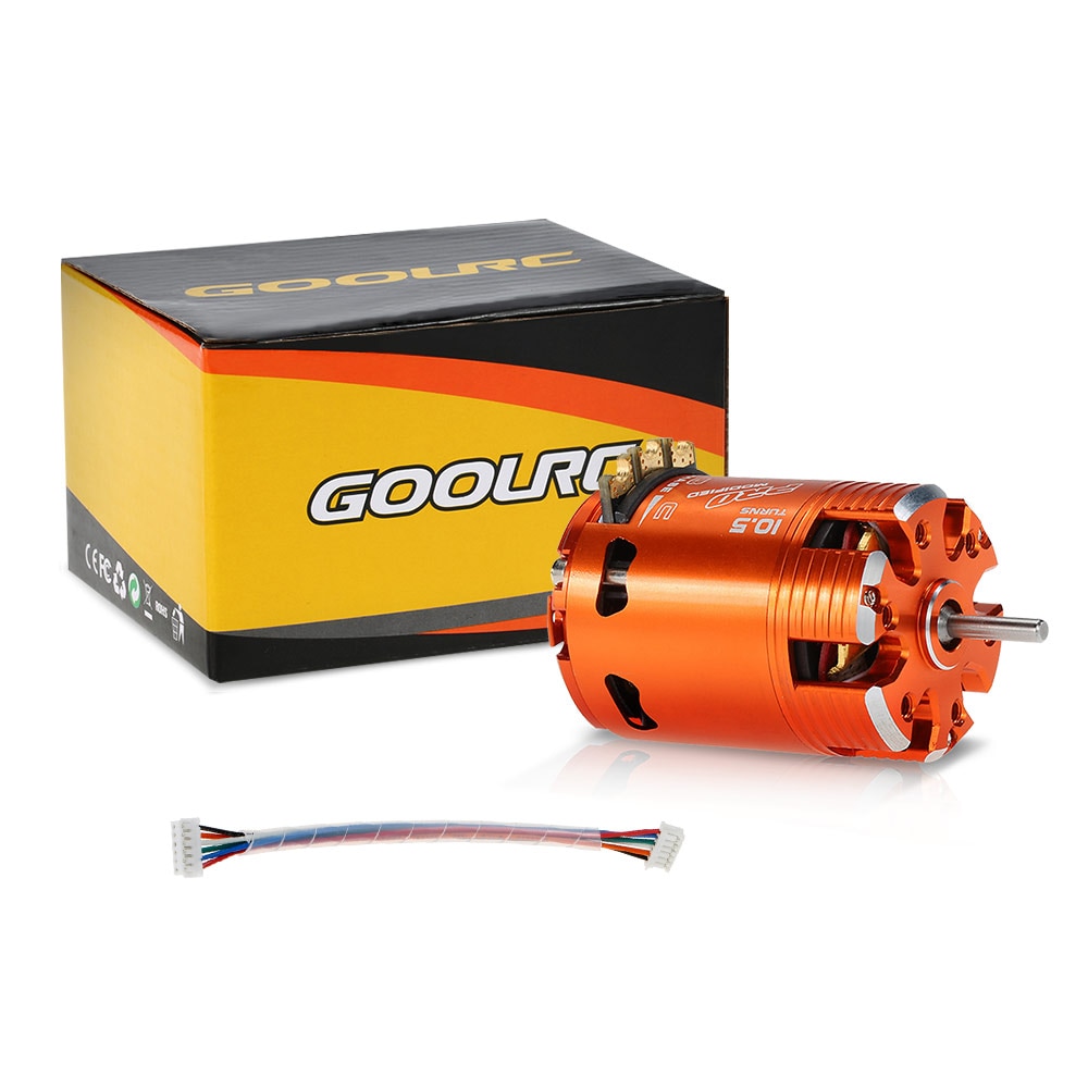 GoolRC RC Motor 540 10.5T Modified 3450KV Sensored Brushless Timing Adjustable Motor for 1/10 RC Car