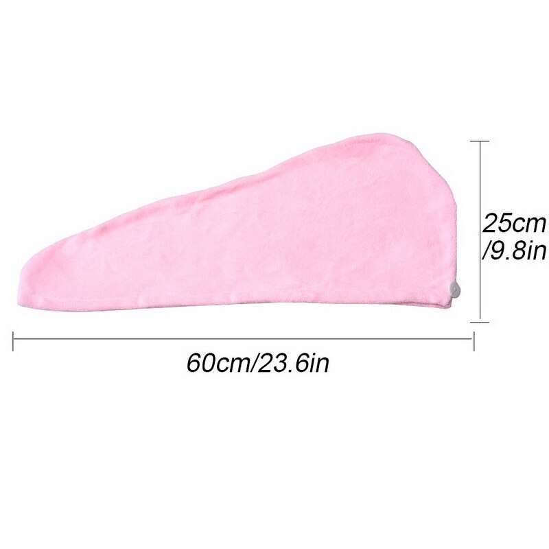 Femmes filles dame cheveux serviette cheveux Turban microfibre séchage rapide Salon serviette salle de bain accessoires enveloppé cheveux chapeau chapeau