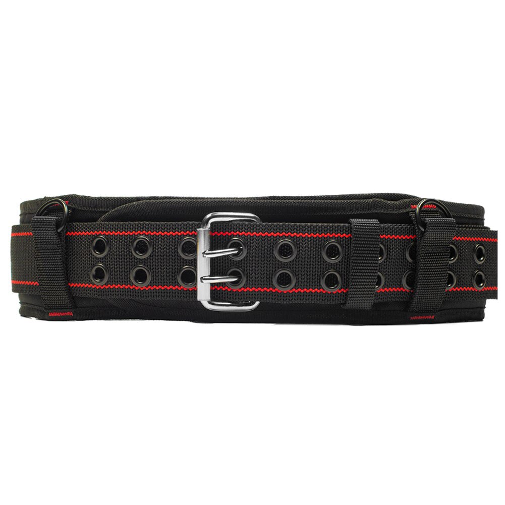 3 Inch Padded Tool Belt Work Tool Belt with Quick Release Buckle Back Support Adjustable Waist for Technician Heavy Duty Work: Red