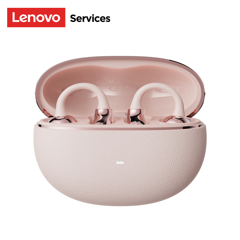 Lenovo  rs123 trådlösa hörlurar med öronklämma, bluetooth 6.0 komforthörlurar med klämma , 0.06s spelhörlurar med låg latens, 30h speltid: Blå