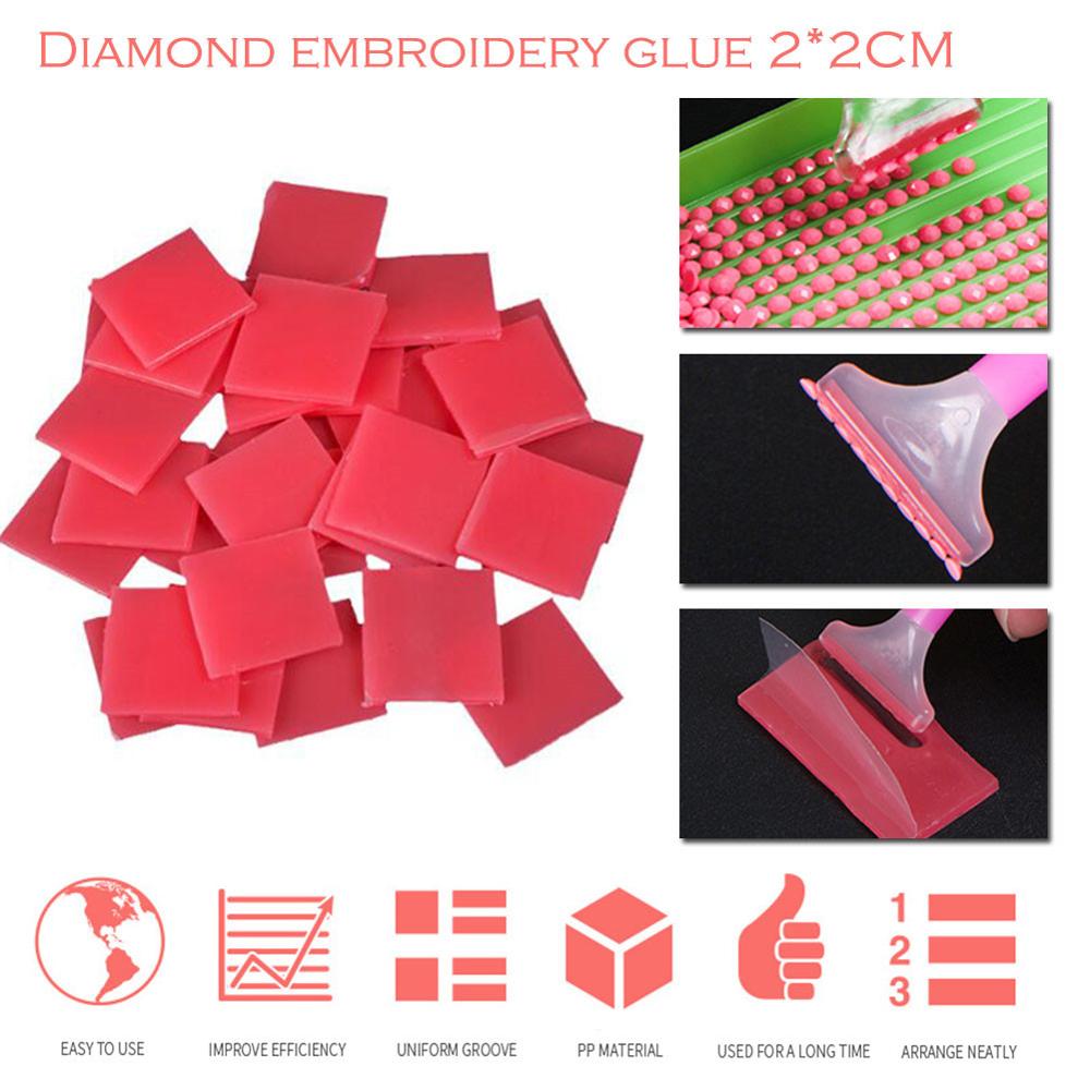50PCS/LOTS Diamond Painting accessory Diamond embroidery glue 2*2CM dotting glue daimond painting wax Mud
