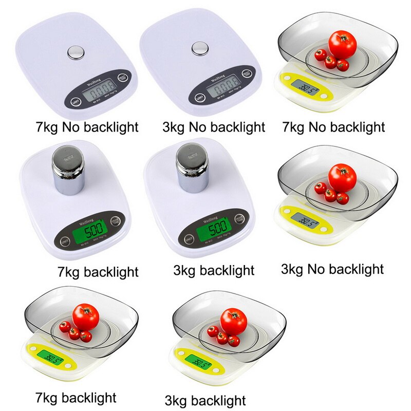 7kg/3kg 0.1/1g balances de cuisine 3 Style haute précision LCD affichage numérique Mini échelle gramme balance pour cuisine alimentaire bijoux