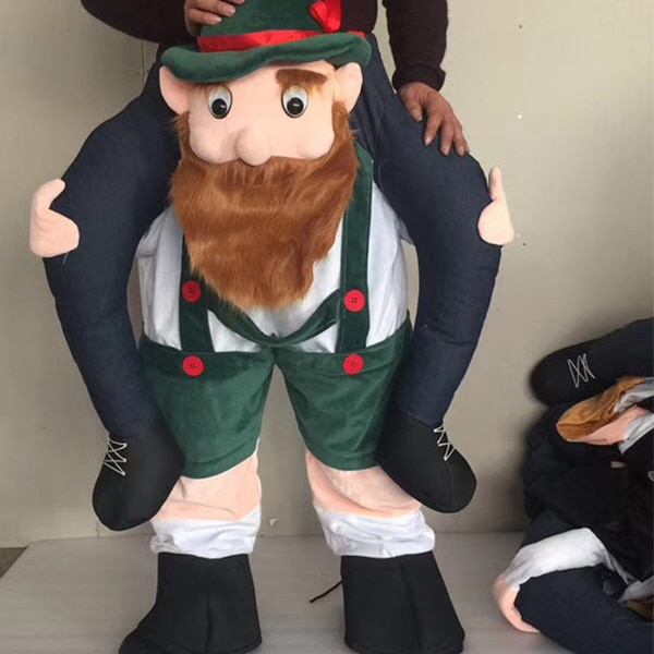 Costume d'équitation sur mon corps, gilet de Costume drôle, pantalons animaux, déguisements fantaisie, Oktoberfest, Halloween, Costume Cosplay ours