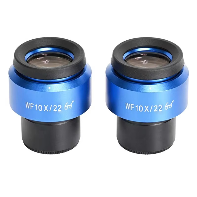 2Stck WF10X/22 Mikroskop Weitwinkel Okular Okular Eyepoint Objektiv Einstellbare Breite Feld 30mm Weitfeld Mikroskop Okular: Braun