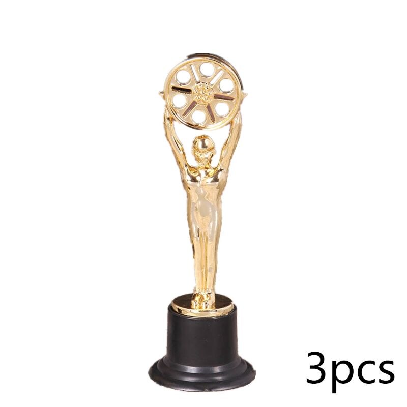 3Pcs. Plastic Gold Cup Trofee, Kids Sport Medaille. Winnaar Medaille. Educatief Props 63HE