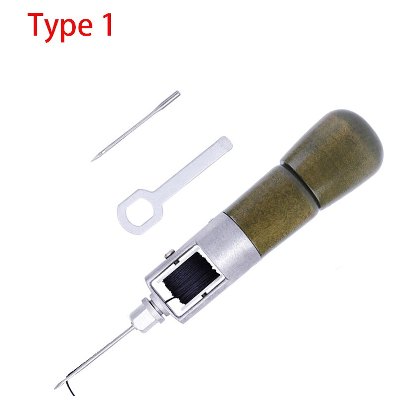 Leather Sewing Awl Thread Kit Manual Sewing Machine Speedy Stitcher Leather Craft Stitching Shoemaker Canvas Repair Tool: Type1