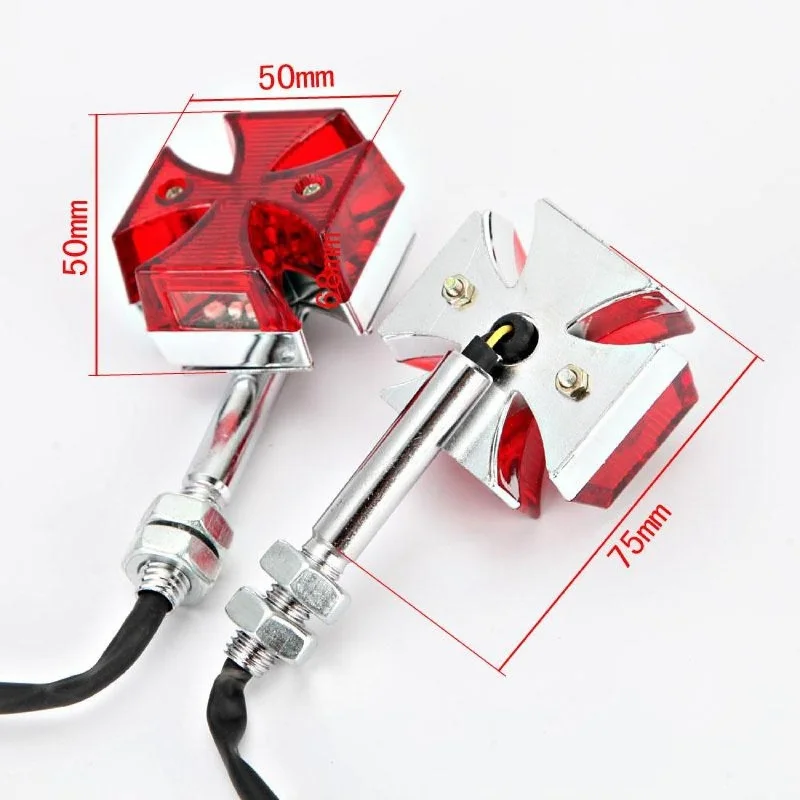 Motorfiets Kruis Led Richtingaanwijzers Licht Motor Signaallamp