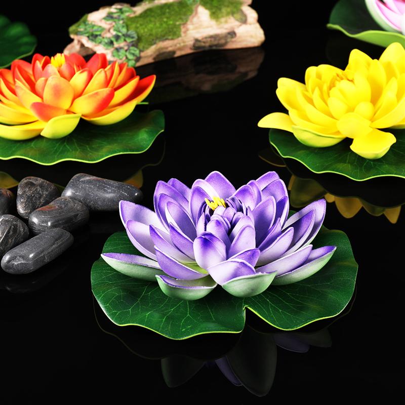 10pcs Artificial Lotus Leaf Floating Lotus Leaves ... – Vicedeal