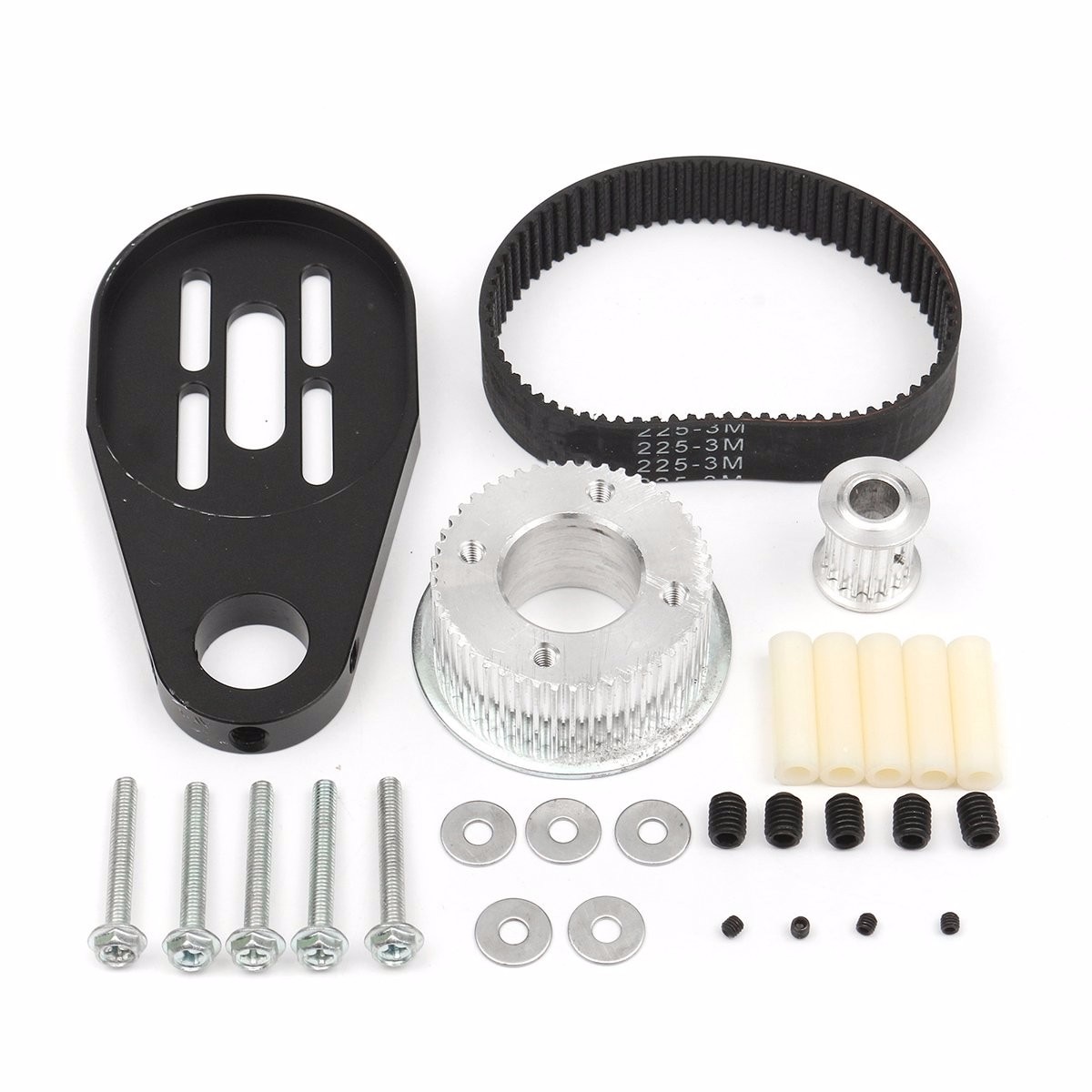 Diy elektrisk skateboard dele remskive drivrem og motor mount kit til 80mm hjul dele tilbehør