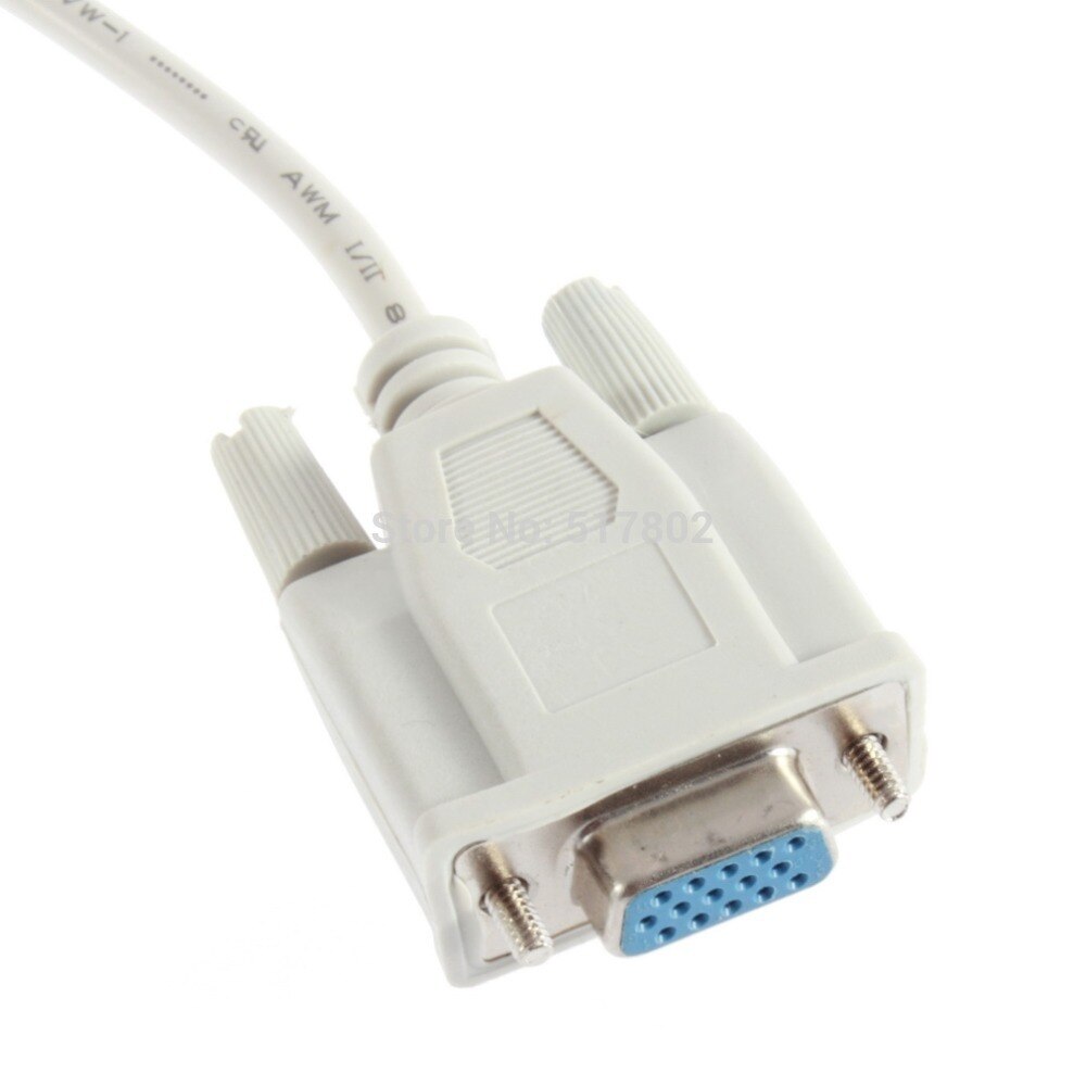 VGA SVGA Monitor 1 PC to 2 Way Dual Video Graphic LCD TFT Y Splitter Cable Lead !