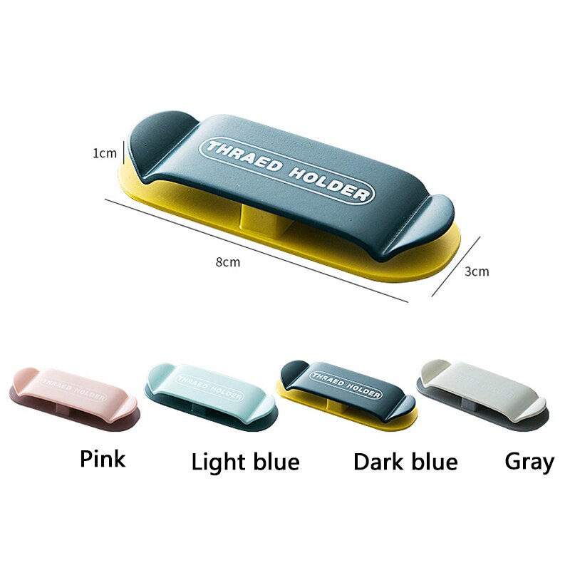 Data Cable Storage Tool Wire Regulator Wall Mounted Storage Organizer Rack Cable Retainer Clip 4pcs Punch Free Plug Hook