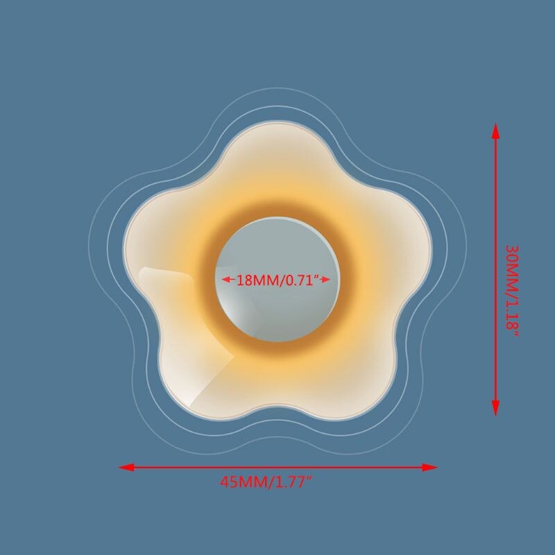 R9JD 2 Stuks Nano Zilver Siliconen Tepel Corrector Bloemblaadje-Vormige Extractor Zuigapparaat