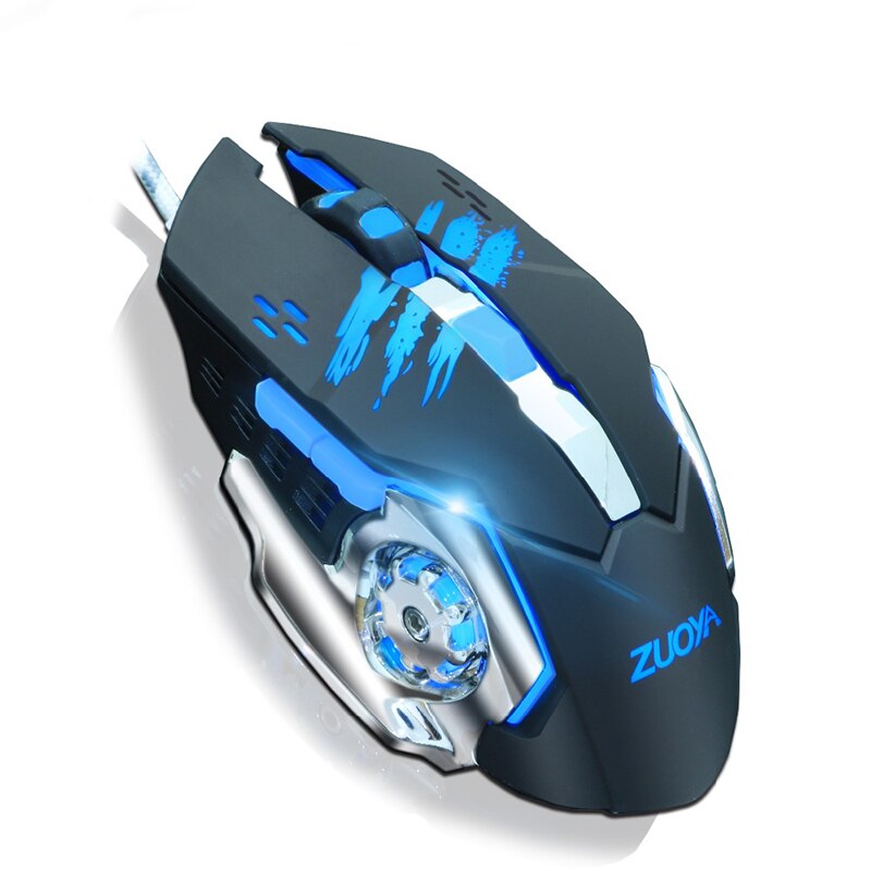 Wired Gaming Mouse gamer LED backlit Optische Computer PC Laptop Mäuse Spiel Maus USB Kabel Mause: MMR4 black