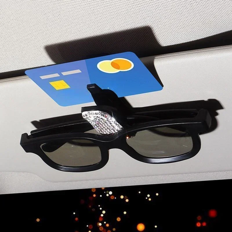 Réinitialisation de fixation automatique pour voiture, pare-soleil de véhicule, biscuits, prompt ket ket, lunettes de soleil, carte, billet, stylo, support de clip portable