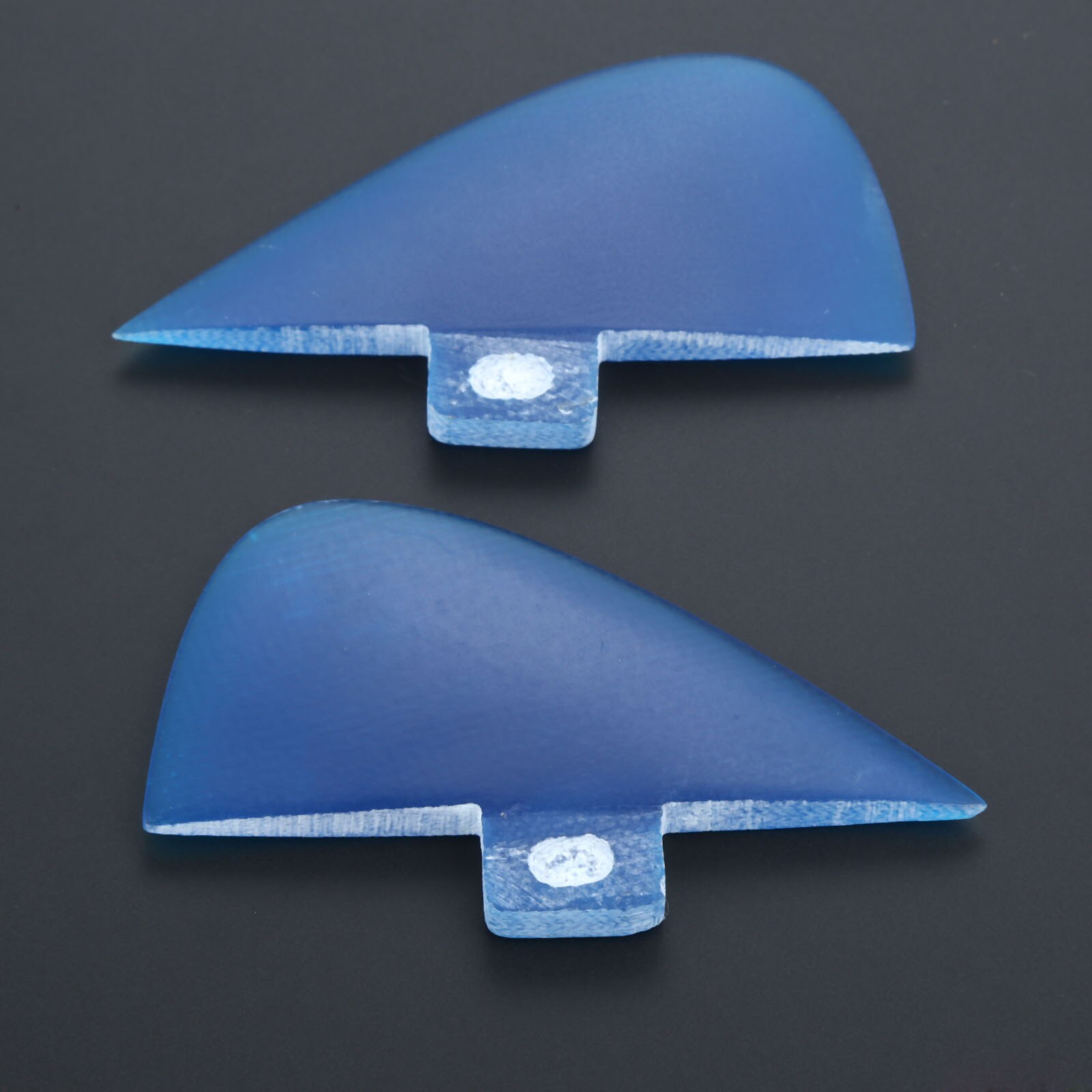 Sup surf paddling center kneel fin sæt glasfiber finner quilhas til fcs fin box base kite/paddle boards surfbræt haleror: Blå