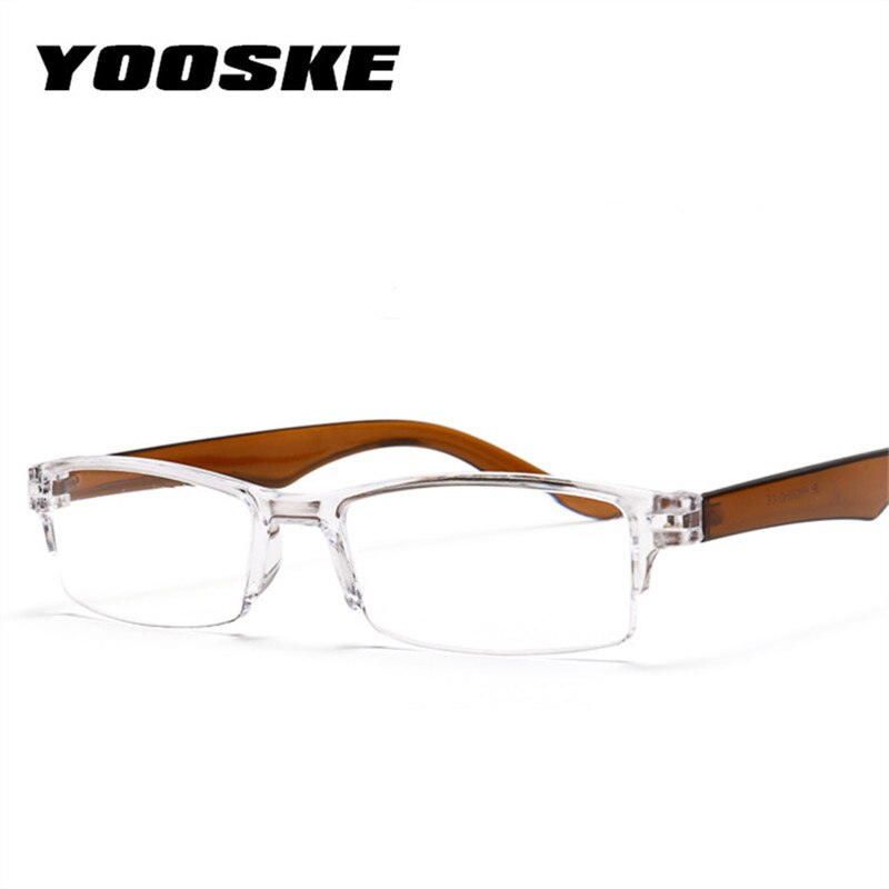 YOOSKE demi-cadre lunettes de lecture presbyte lunettes femmes hommes Prescription vue lointaine lunettes loupe avec tissu