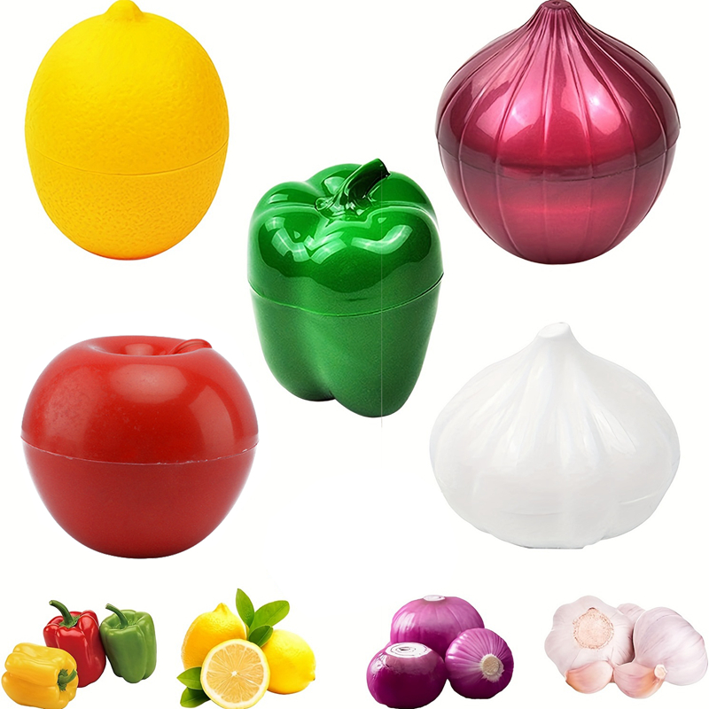 Lebensmittelbox, Kunststoff, versiegelt, kreativer Organizer, Schärfer, Gemüsebehälter, Zwiebel, Knoblauch, grüner Pfeffer, frische Aufbewahrung, Küchenwerkzeug