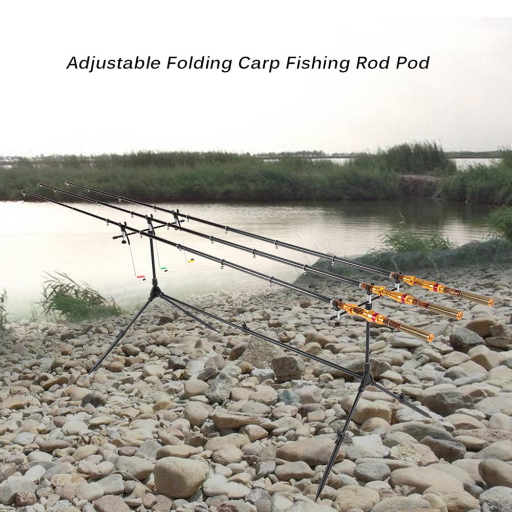 Fishing Rods Holder Carp Fish Rods Stand Adjustable Retractable Fishing Pole Pod Stand Tackle Accessory Bracket For Pesca