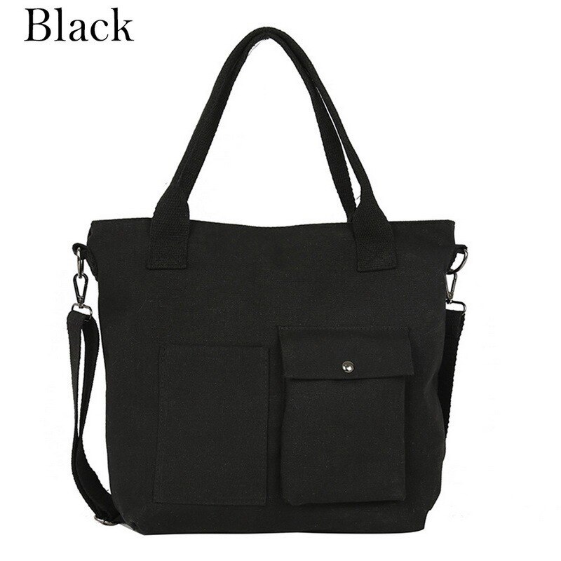 Litthing Waterdichte Vrouwen Nylon Handtas Schoudertas Toevallige Grote Capaciteit Tote Bag Crossbody Tas Vrouwen Tas Bolso Mujer: A-black