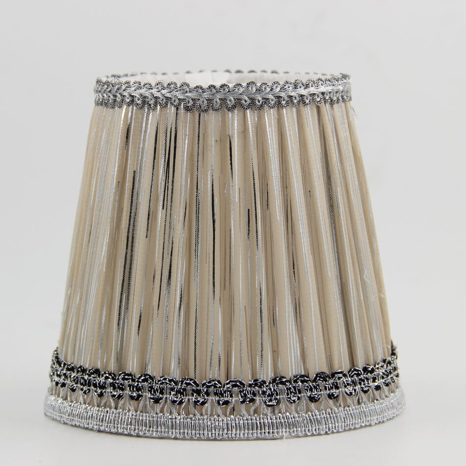 DIA 13.5cm/ 5.31 inch Home Collection chandeliers lamp shades, Brown Color Gauze Fabric wall lamp shades,Clip On