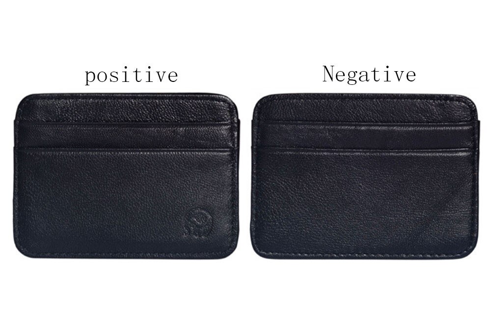 Mannen Id Kaarthouder Portemonnee Portemonnee Slim Credit Kaarthouder Mini Portemonnee Id Case Purse Bag Pouch Zwart Bolsa feminina # C1