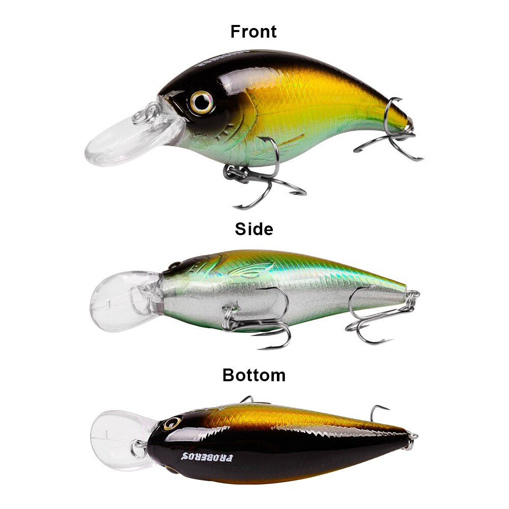 PROBEROS Fishing Lure 9cm-17g Minnow Hard Bait Wobbler Artificial Bass Lure CrankBait With 4# Hook Topwater Trout Tackle