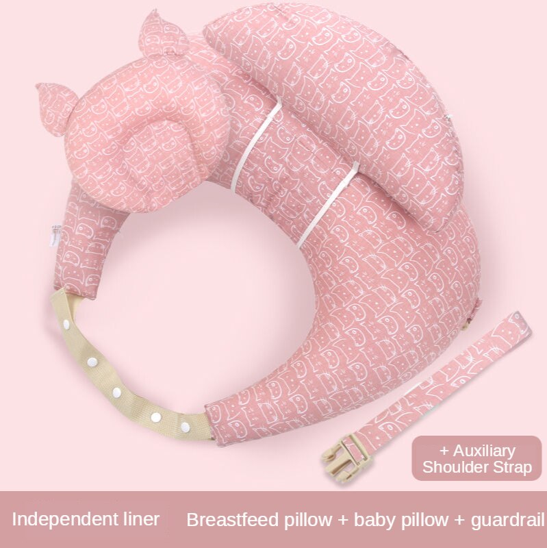 Coussin d'allaitement bébé maternité allaitement multifonction réglable coussin infantile -né alimentation couche lavable couverture
