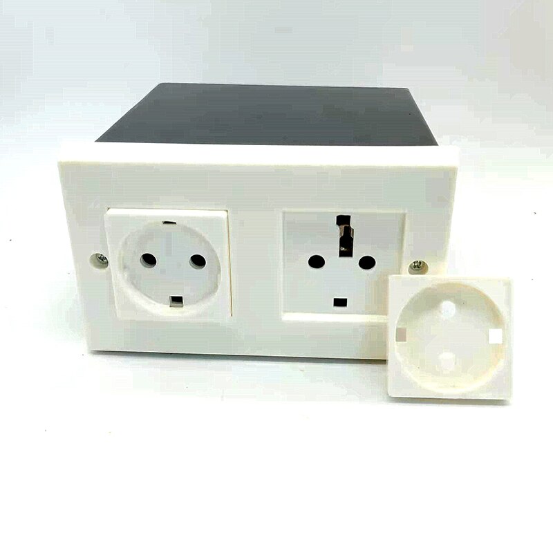 Imitation Double Plug European Standard Socket Wall Safe Security Secret Hidden Stash Box