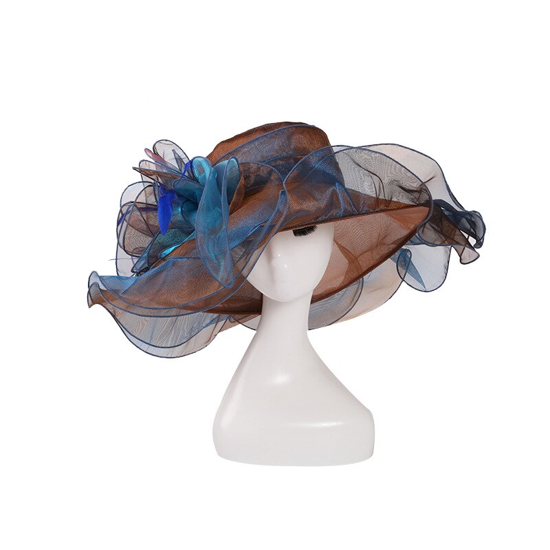 Chapeaux de mariage pour femmes chapeau mariage femme accessoires de mariage fascinators pour mariages chapellerie de mariée chapeau de mariée: Marron